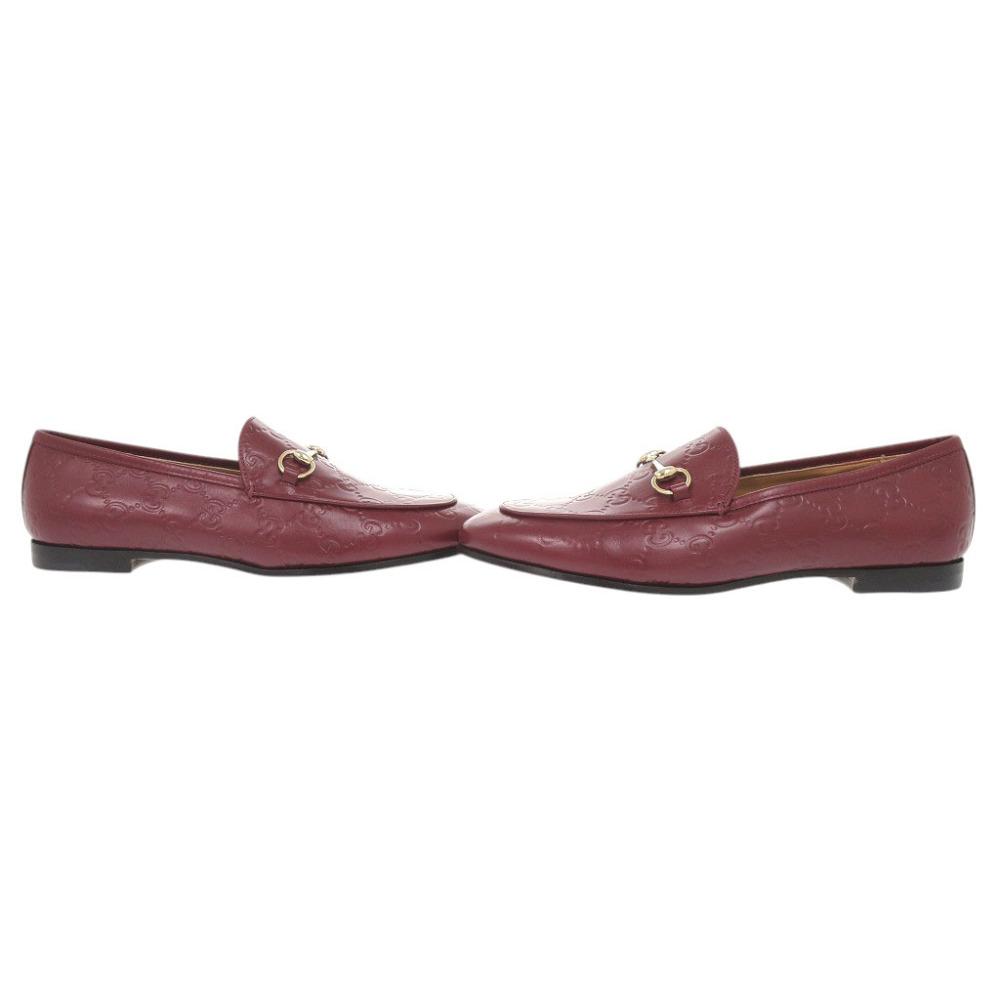 Б/у ОРИГИНАЛЬНЫЕ лоферы GUCCI 786016 Jordaan Horsbit Guccissima Кожаная обувь Бордовый