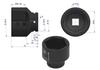 3/4" hexagonal impact socket. 59 . CrMo. DIN 3129. Waryński