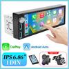 Hippcron 6.86 Inch 1Din Carplay Android Auto Car Radio Multimedia Video MP5 Player IPS Screen With Bluetooth Stereo USB Charging
