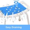 Bath Shower Stool Seat Mat Stickable Backing Soft Anti Slip Chair Pad