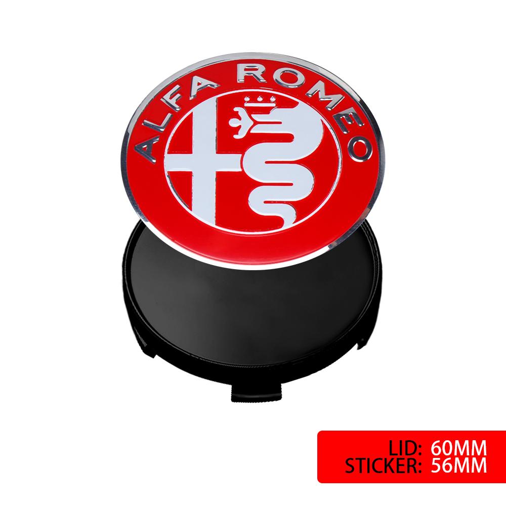 For Alfa Romeo rfor 56mm Alfa Romeo Car Wheel Emblem Modified Hub Cap Decoration For Alfa Romeo 159 Giulietta 147 156 Giulia GT 166 Mito Brera