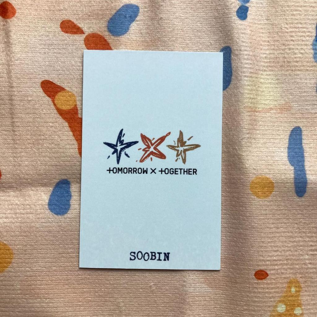 [USED] TXT Tomorrow Pre-recorded Soobin and Tuba Trading Cards