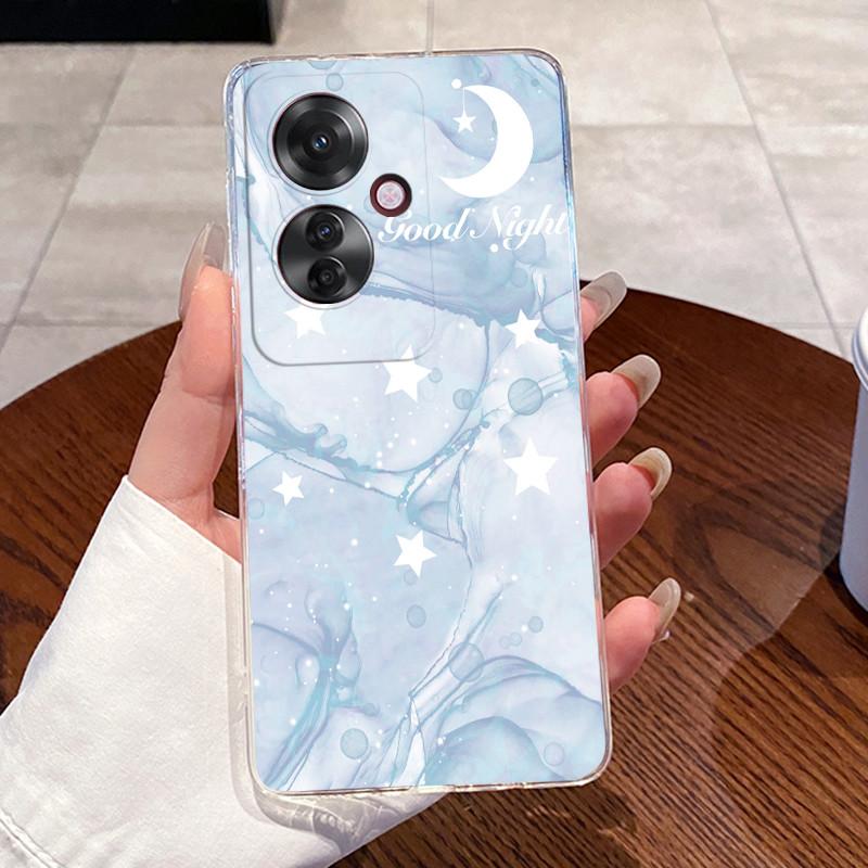 Casing For OPPO Reno 11F 11A 5G CPH2603 Case Aesthetic Cute Cat Cartoon Soft Silicone Back Cover Transparent Phone Case Bumper