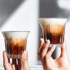 Glass Coffee Cup 100ml 160ml 220ml 320ml Espresso Cups Coffee Accessories Anti-Scald Coffee Mugs Glass