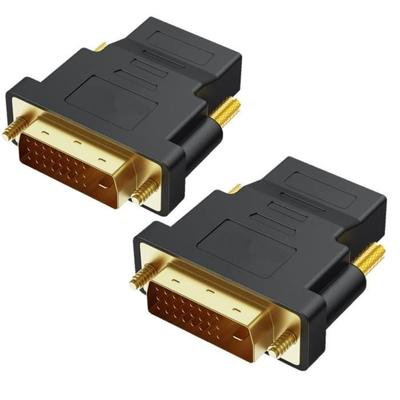 Адаптер DVI - HDMI - Phonillico - Набор из 2 штук - 1080p Full HD - Разрешение 1920x1200 - Черный