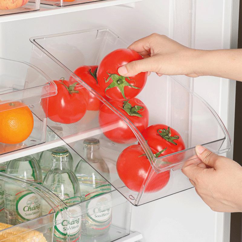 Прозрачный японский контейнер для хранения яиц - ПЭТ выдвижной органайзер для морозильной камеры