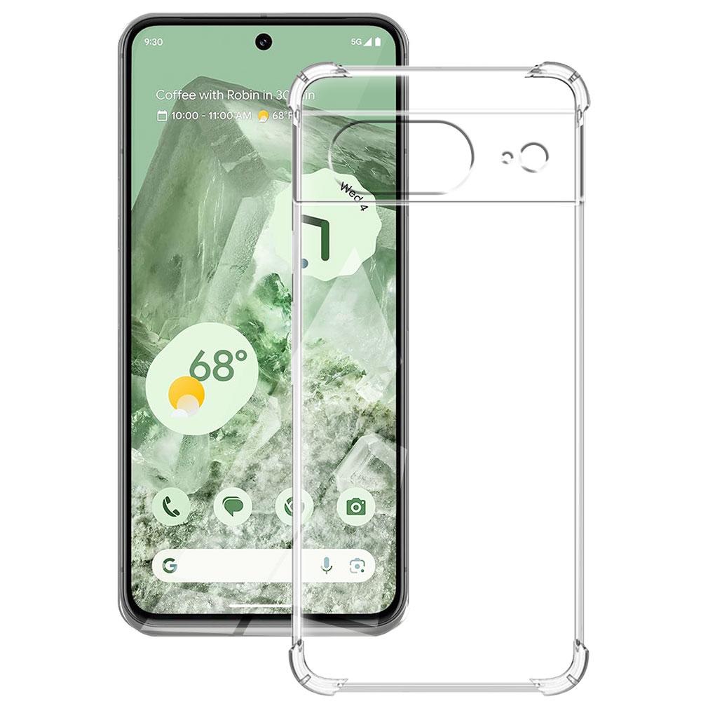 Прозрачный противоударный чехол Airbag TPU для Google Pixel 8 Pro 8A, мягкий силиконовый чехол для телефона Pixel 8 8a, прозрачный чехол, Fundas