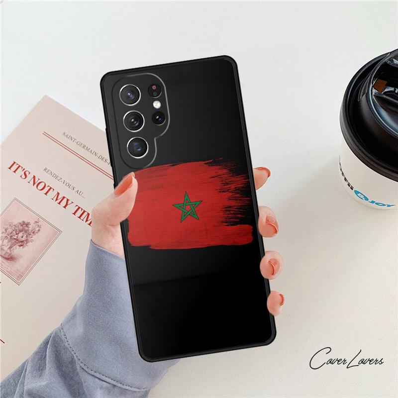 Флаг Марокко Марокканский Уникальный чехол для телефона Для Samsung Galaxy S24 S25 S23 S22 Ultra Note 10 20 Plus S20 S21 FE Чехол