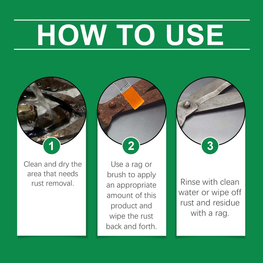 JAKEHOE Средство для удаления ржавчины с металла Средство для удаления пятен со стали и металла Средство для удаления желтой ржавчины Длительная защита Быстросохнущее средство для удаления ржавчины