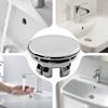 Bathroom Overflow Drain Cover, Round Basin Trim Drain Cap Cover, 22-24mm Sturdy Double Layer Overflow Cover Insert In Hole
