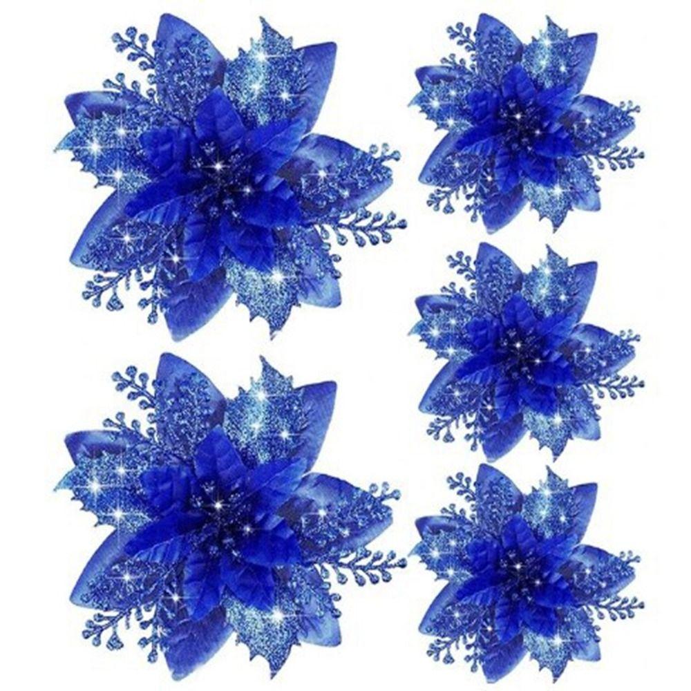 5Pcs/set DIY Fake Flowers Fake Christmas Wreath Accessories Party Supplies