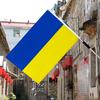 Флаг Украины, устойчивый к ультрафиолетовому излучению, не выцветающий полиэстер, яркий цветной флаг Украины для помещений