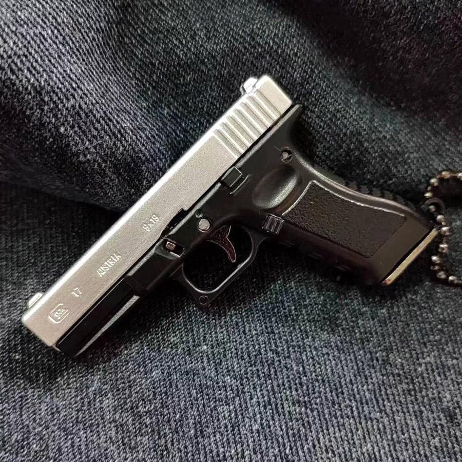1:3 Мини Пистолет Glock Модель Съемная Бесплатная Сборка Сплав Игрушечный Пистолет Брелок Игрушка Непоседа для Мальчика Коллекция Подарков