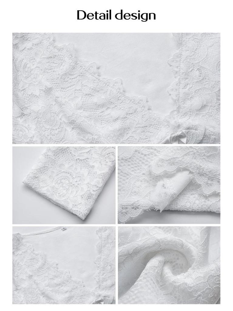 Y2K Сексуальный пуловер с глубоким V-вырезом и кружевом - Весна/Лето 2025 Женский топ, Европейский и американский сладко-острый стиль