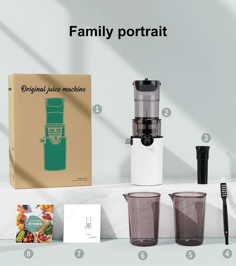 Xiaomi 200W Electric Slow Juicer Automatic Large Caliber Original Juicer Orange Celery Juicer Residue Juice Separation Fruit Juicer 2L