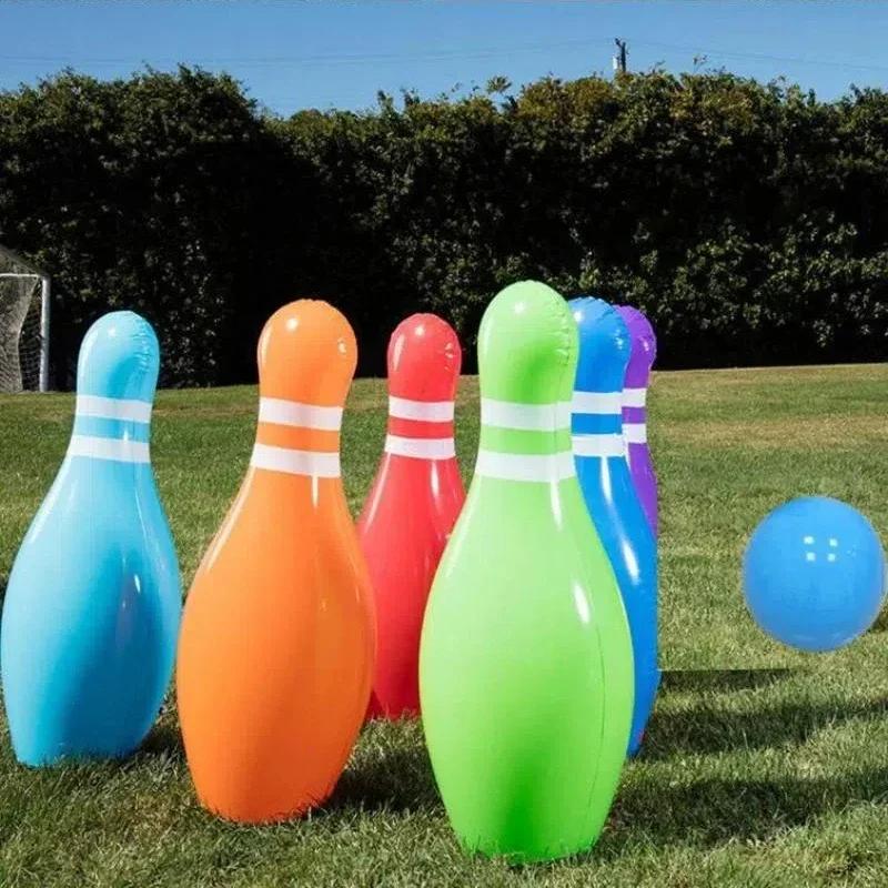 Детские Игрушки ПВХ Надувной Набор для Боулинга Студенческий Спорт Игрушки для Улицы Командное Построение Ежегодное Собрание Компании Реквизит для Барных Игр