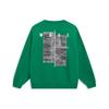 Li-Ning Wade Series Round Neck Pullover Printed Letter Drop Shoulder Long Sleeve Sweatshirt Men Sweatshirt Cool-Pine-Green AWDT189-3