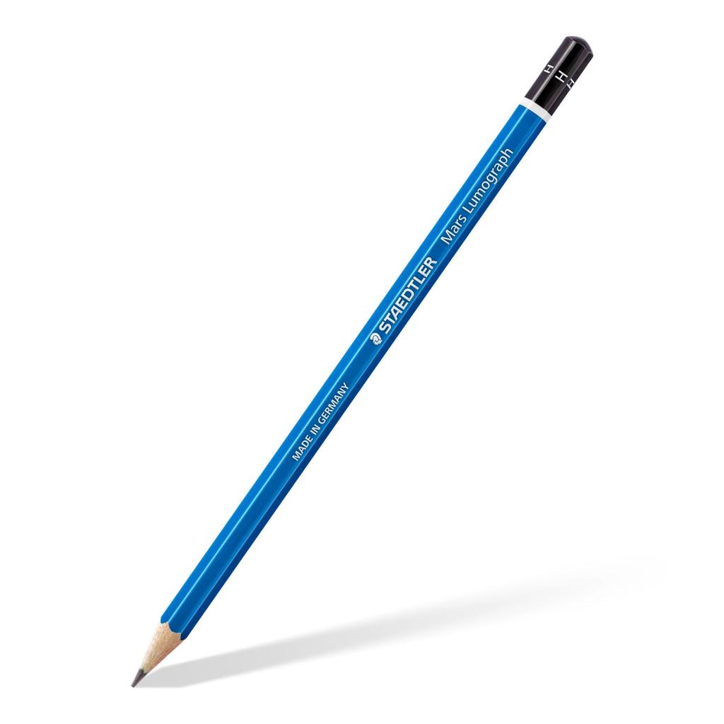 STAEDTLER Pencil H Mars Lumograph Writing Drawing 12 Pack 100-H12
