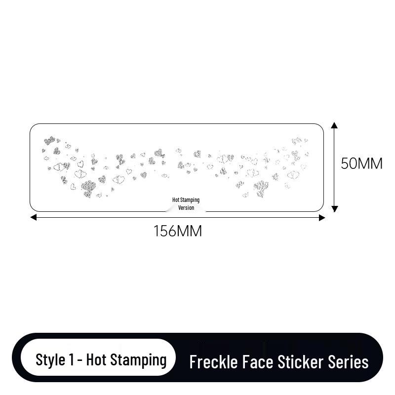 Gold & Silver Glitter Waterproof Christmas Freckle Tattoo Stickers for Party Makeup