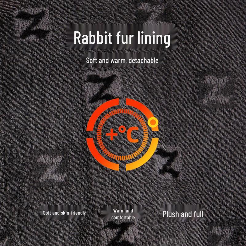 Мужское длинное пальто Antonio из смесовой кашемировой шерсти с подкладкой из кроличьего меха