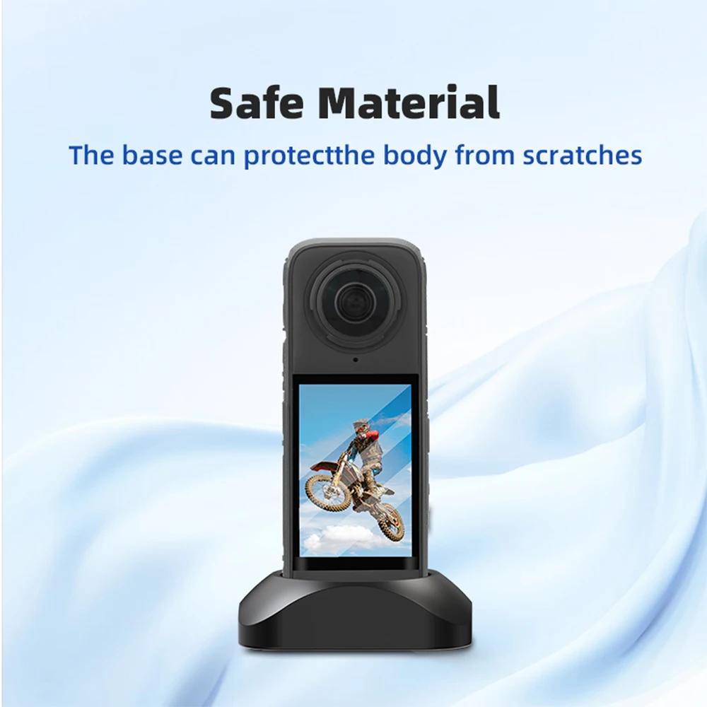 Silicone Desktop Base For Insta 360 X4 Protective Stand Base Holder IPX4 Desktop Support for Insta360 X4 Mount Camera Accessorie