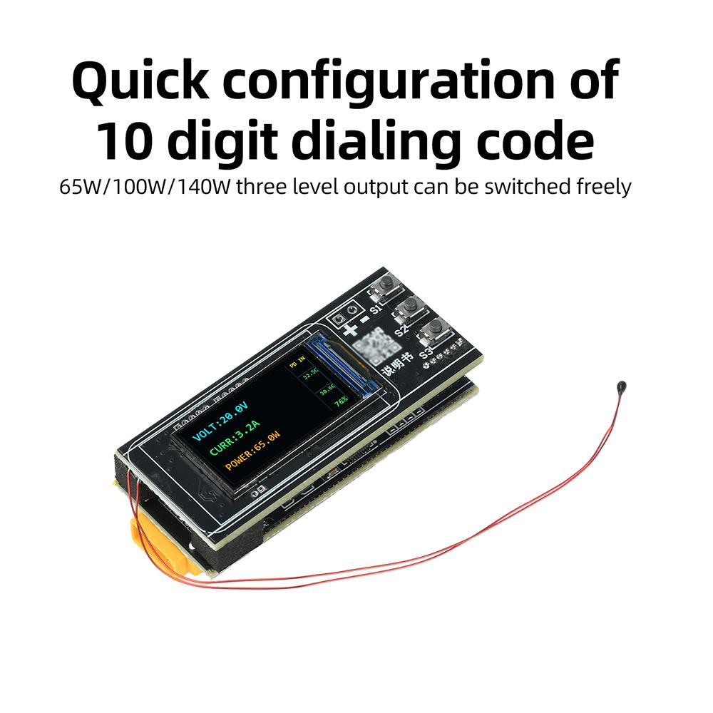PD 140W Fast Charging Module 0.96/1.47-inch TFT IP2366 Buck-Boost 2-6S Li-ion Charge/Discharge Board DIY Power Bank Motherboard