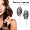 Щетка для волос из щетины кабана с эргономичной ручкой, антистатическая, с воздушной подушкой для кожи головы, расческа для мужчин и женщин, портативная