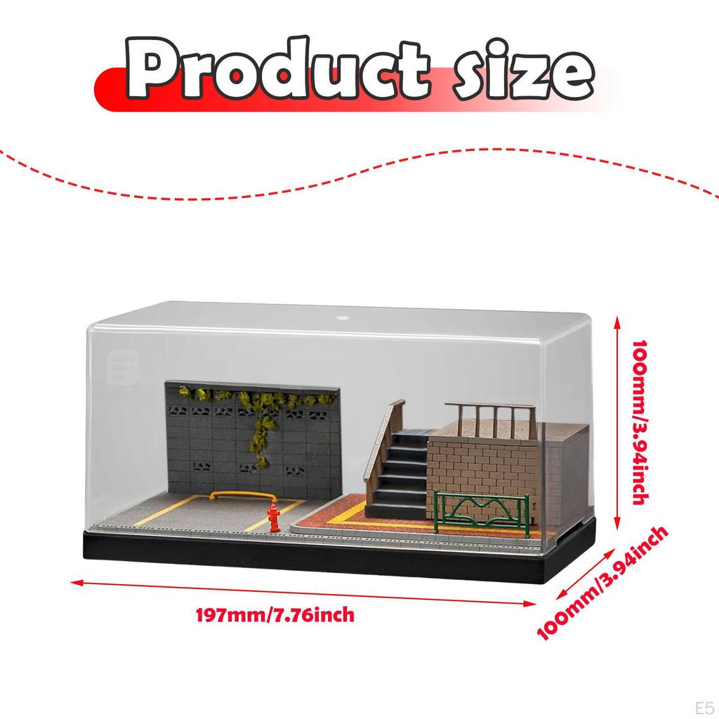 Витрина для моделей автомобилей 1/64, Диорама для спортивных автомобилей, Настольная игрушка-улица