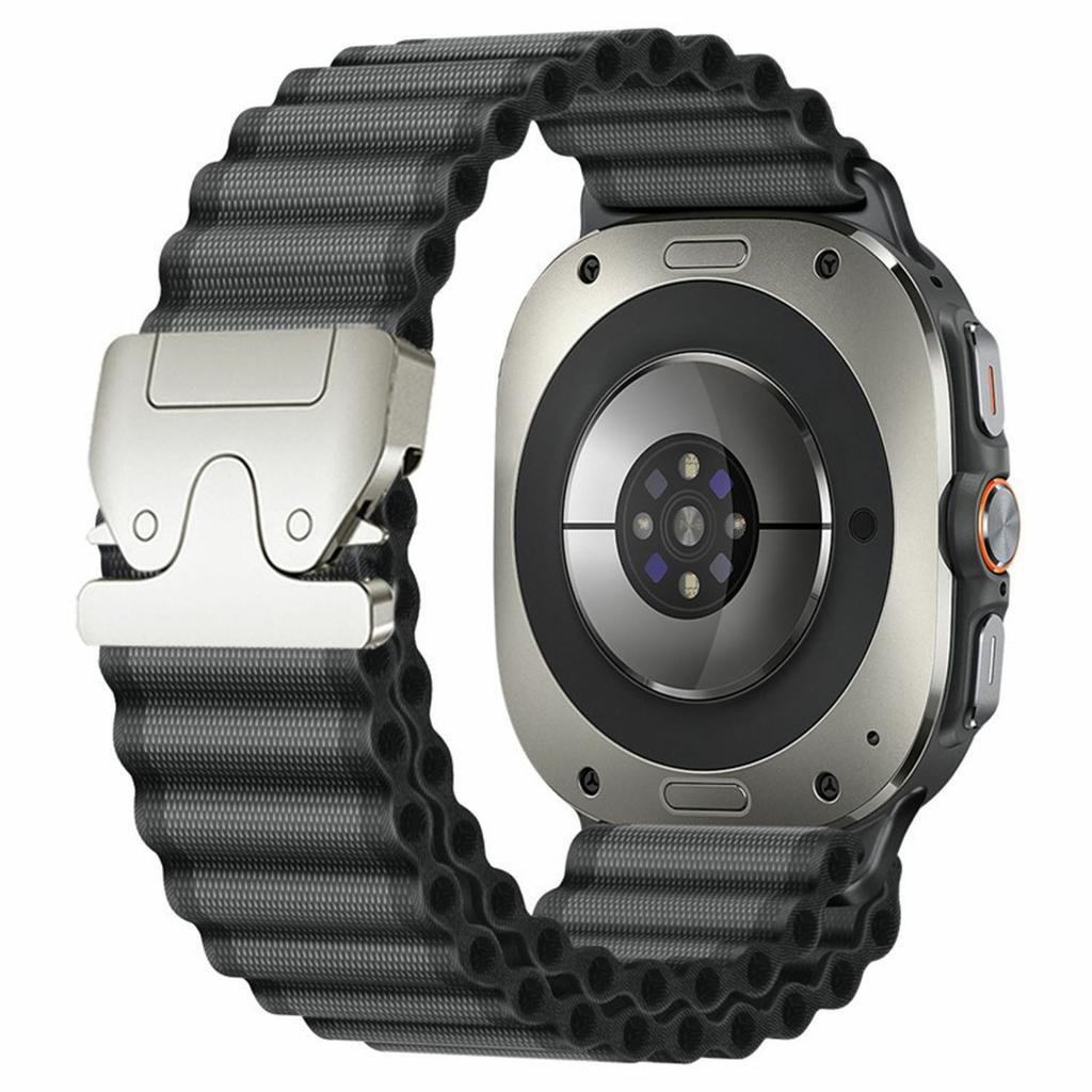 Для Samsung Galaxy Watch Ultra (2025) Ремешок для часов 47 мм / Ultra 47 мм, парашютная пряжка, нейлоновый ремешок на запястье, широкий узор «волна»