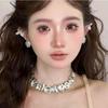 Exaggerated Crystal Necklace Adjustable Women's Choker Chic Rhinestone Necklace  Gifts