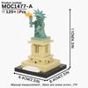 MOOXI Creative Series 120Pcs MOC Bricks Statue Of Liberty Compatible Action Figure DIY Block Kids Toys For Children Gift MOC1477