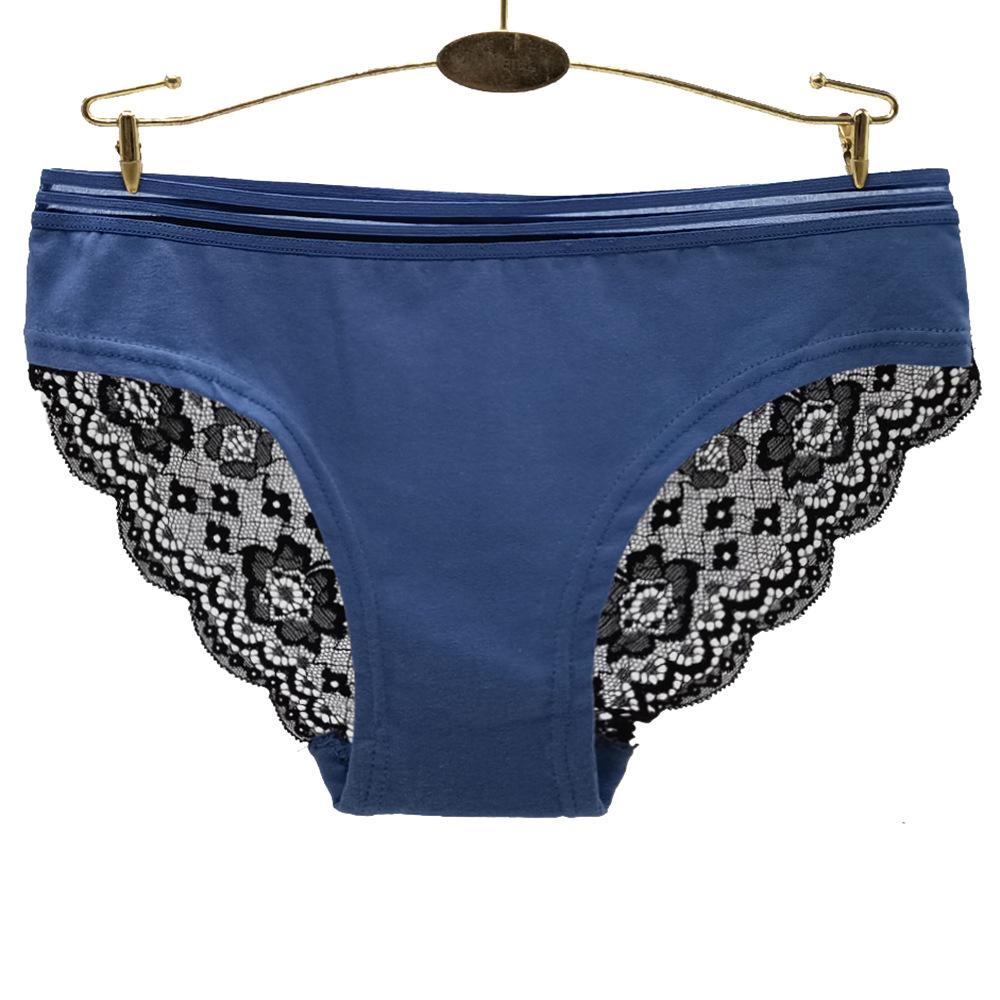 Cotton Panties for Women Patchwork Lace Briefs Womans Underwear Women Sexy Lingerie Sets 6 Pcs/lot