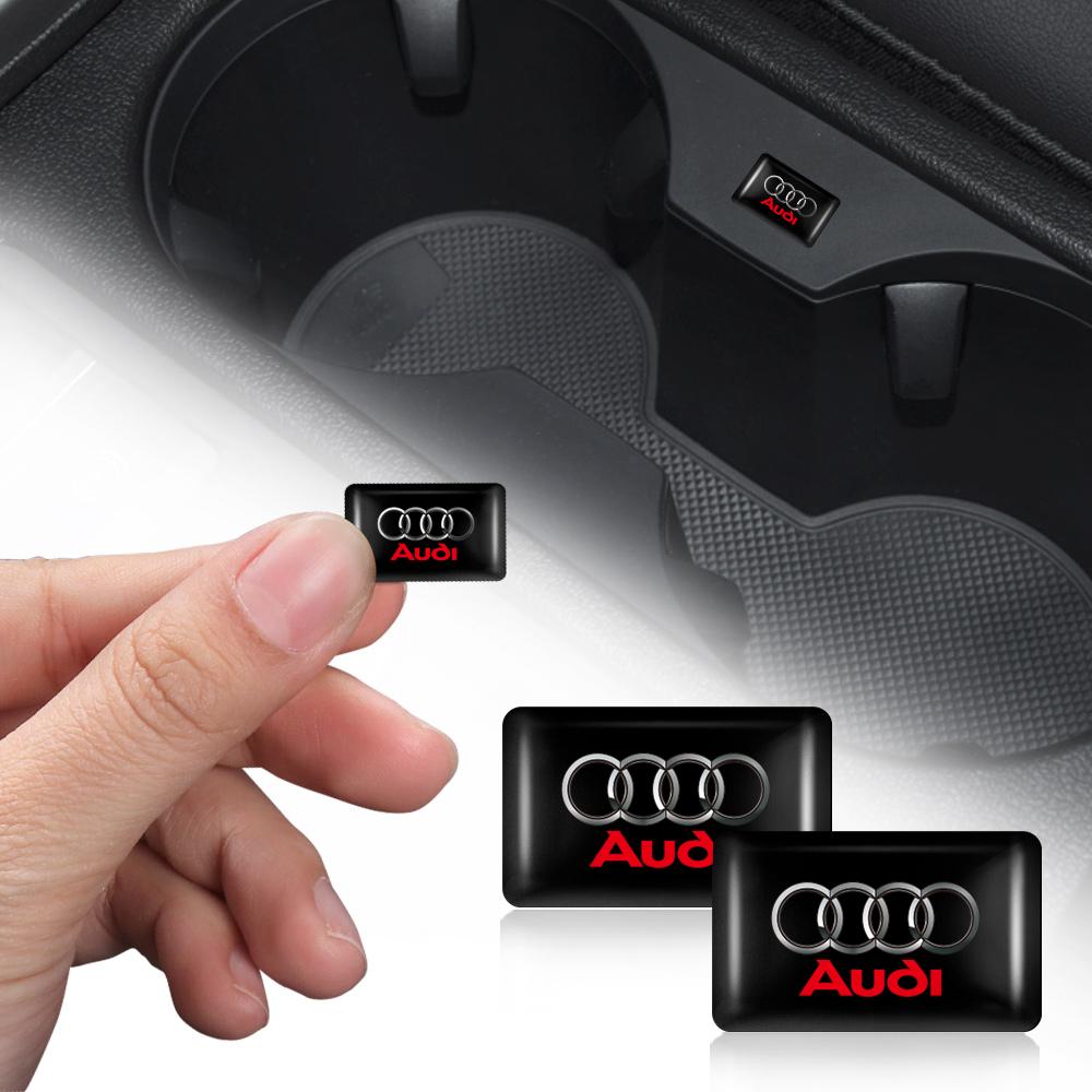 Car Steering Wheel Small Sticker 3D Car Decoration Interior Decal For Audi A1 A3 A4 A5 A6 A7 A8 B5 B6 B7 C5 C6 C7 Q2 Q3 Q5 Q7 TT