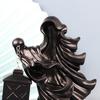 Призрак из смолы с фонарем Статуя посланника ада из смолы Скульптура для Хэллоуина Декорация сада и двора