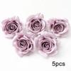 Purple Artificial Flowers Heads Silk Fake Flowers for Home Decor Party Wedding Decoration Garlamd DIY Craft Gifts Accessories