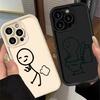 Милый забавный парный силиконовый чехол-спичка для телефона IPhone 16 15 14 13 12 11 Pro Max funda iPhone 11 Case X XR XS 8 7 Plus Cover
