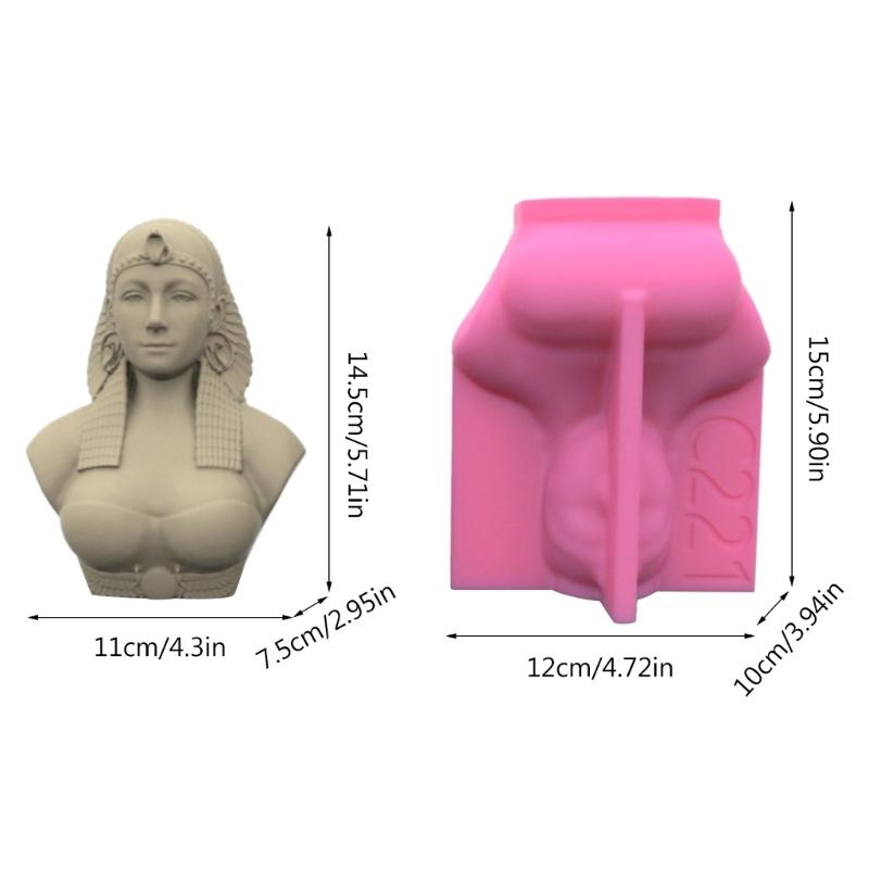 Форма для египетской богини, сделай сам, западная фигура, форма для статуи, эпоксидная форма, ручная работа, формы для свечей, воска, мыла для украшений
