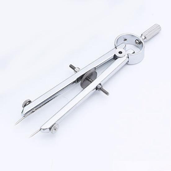 Metal Spring-Type Caliper Divider Multifunction Bow Compass Divider for Geometry Drafting Engineering Drawing Architecture Tool