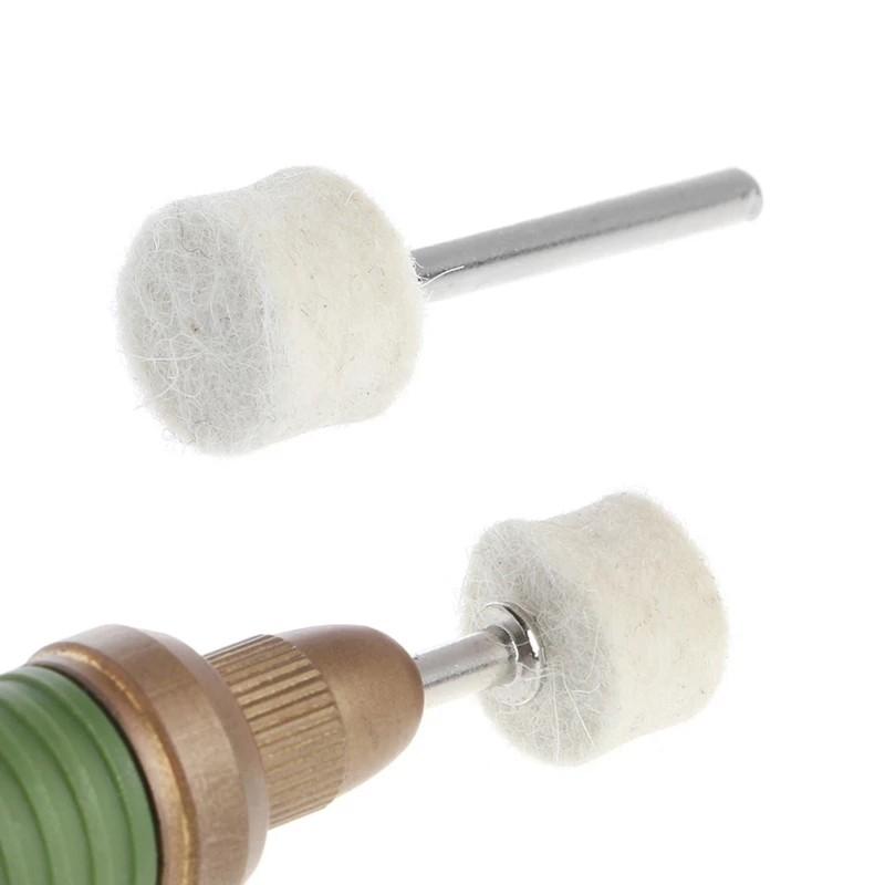 Cleaning Buffing Wheel Felt Polishing Pad +4pcs Mandrels