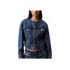 Fashion Casual Round Neck Long Sleeve Denim Jacket Women Jackets 47B715G-420