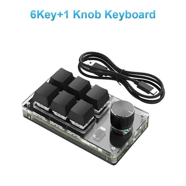 Программирование макросов, игровая USB, пользовательская клавиатура, кнопка громкости BT, гнездо для горячей замены Photoshop, клавиатура, механический синий переключатель, 9 клавиш