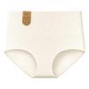 Women's Briefs 7A  Antibacterial Solid Color Non-dyed Large Size High Waist Underwear