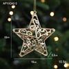 Cross-border Electroplated Christmas Tree Ornaments: Golden Snowflake & Reindeer Pendants