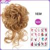 Synthetic Hair Bun Chignon Messy Curly Hair Band Elastic Scrunchy False Hair Pieces For Women Hairpins Black Brown