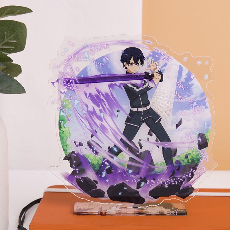 Аниме Sword Art Online Периферийный Акриловый Стенд Модель Асуна Кирико Настольное Украшение Коллекционная Игрушка Подарок