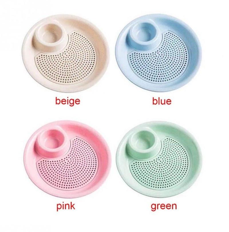 Кухонный двухслойный диск из пшеничной соломы с мини-блюдом для специй, ваза с фруктами, блюдо для пельменей, посуда