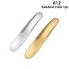 1Pcs Metal Zinc Mini Cosmetic Spatula Curved Scoop Gold Silver Makeup Mask Cream Spoon Eye Cream Stick Beauty Scoop