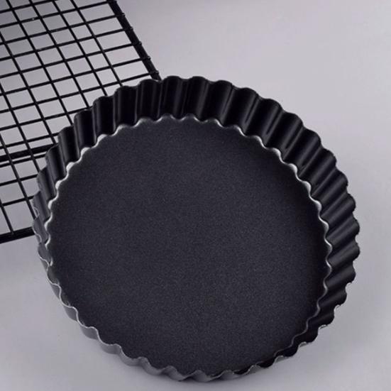 Форма для выпечки с антипригарным покрытием и съемным дном, волнистые края 6/8/10 дюймов, форма для пиццы, хлеба, кексов, пирогов, жаропрочные формы для пирогов