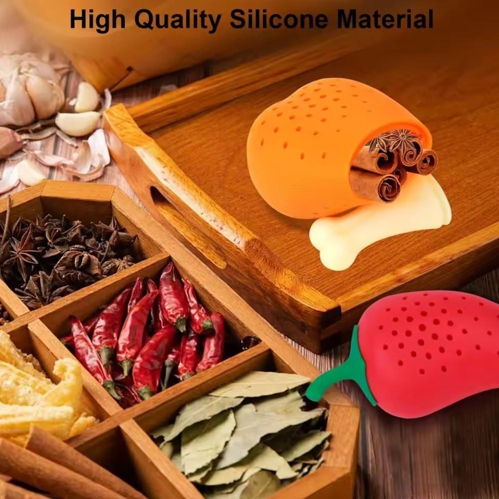 Creative Seasoning Pack Soup Filter Silicone Soup Making Filter  Kitchen Utensil