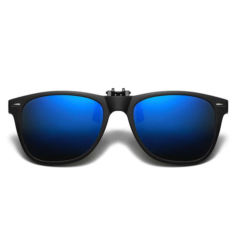 1 шт., портативные поляризационные солнцезащитные очки на клипсе для мужчин и женщин, солнцезащитные очки с откидными линзами, очки для вождения